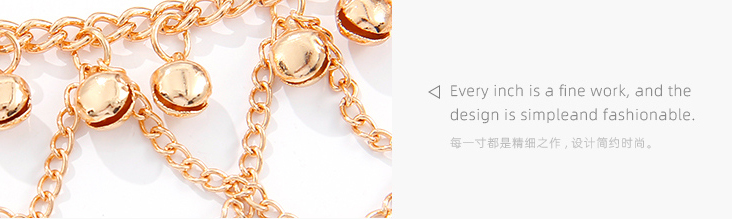 Stylish Tassel Bell Thin Anklet