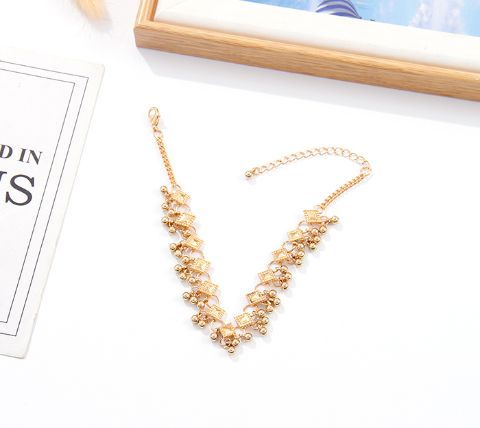 Trendy Rhombus Bead Anklet