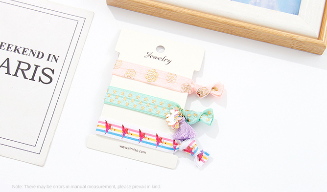 Delicate Rose Butterfly Unicorn Hair Tie