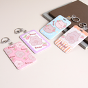 Cherry Bear Card Holder Keychain