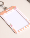 Cherry Bear Card Holder Keychain