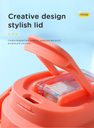 950ml/32.1fl.oz.  Trendy Strap Vacuum Flask (Pink) DY-BW789