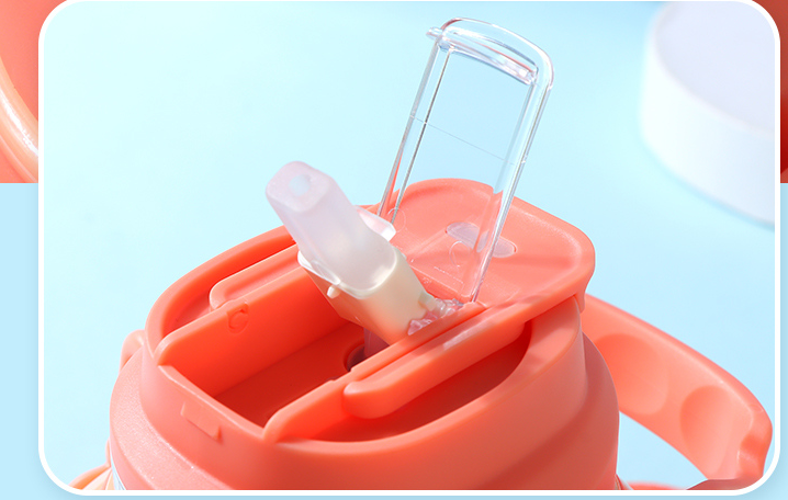 950ml/32.1fl.oz.  Trendy Strap Vacuum Flask (Pink) DY-BW789