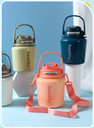 950ml/32.1fl.oz.  Trendy Strap Vacuum Flask (Pink) DY-BW789