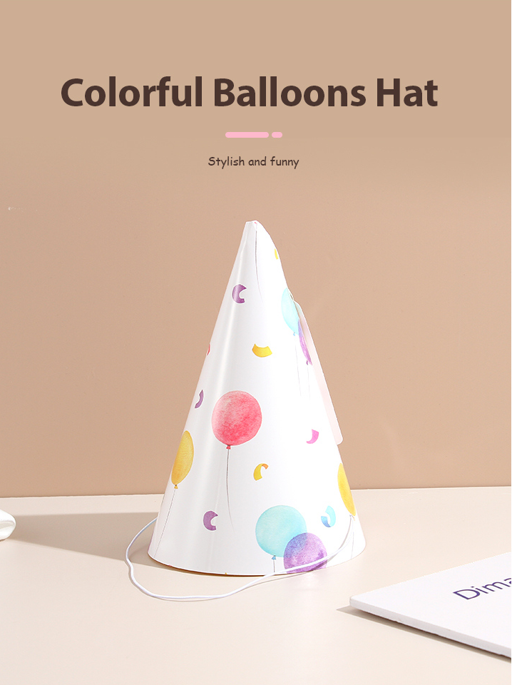 Colorful Balloons Hat (6 PCS) (21cm)