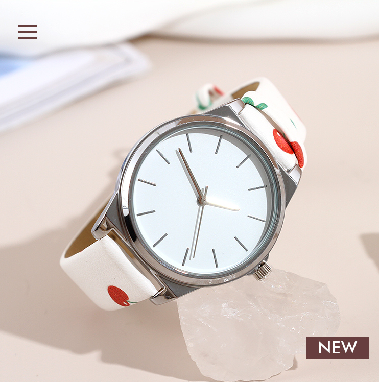 Cherry Strap Stylish Watch