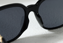 Classic Series Pearl Embellished Women's Sunglasses (Black)