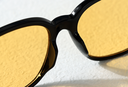 Classic Series Pearl Embellished Women's Sunglasses (Black Frame Yellow Lens)