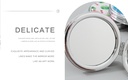 Portable Round Makeup Mirror (Glitters Series - Fruit 1)