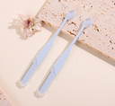 Color Series Double Head Eyebrow Razor 2Pcs (Blue)