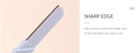 Color Series Double Head Eyebrow Razor 2Pcs (Blue)
