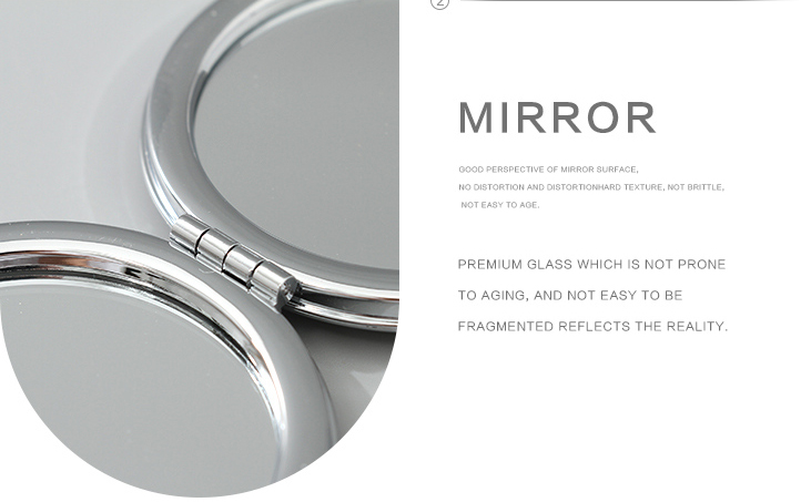 Portable Round Makeup Mirror (Glitters Series - Fruit 1)