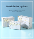 Golden Marble Pattern White Rectangular Gift Box (S)