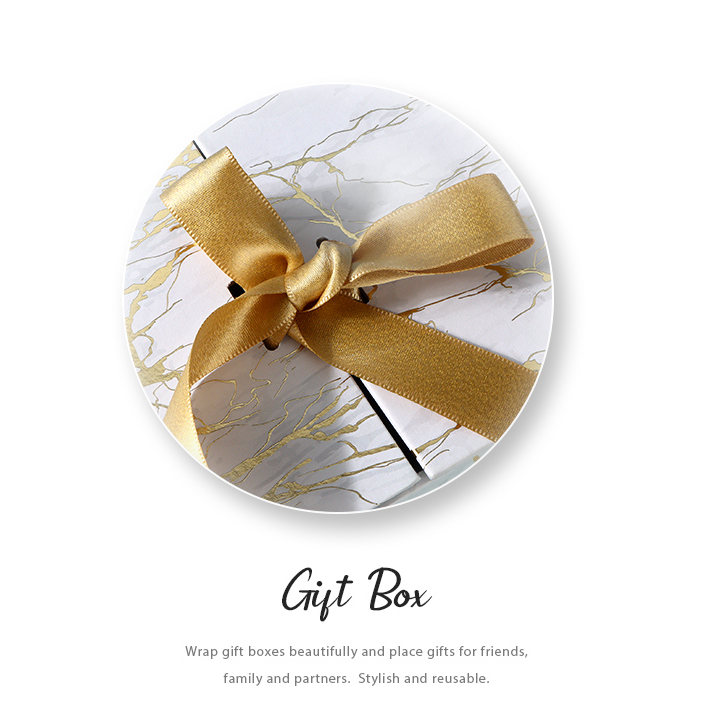 White Marble Pattern Double Lids Gift Box (S)