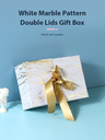 White Marble Pattern Double Lids Gift Box (S)