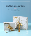 White Marble Pattern Double Lids Gift Box (S)