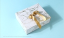 White Marble Pattern Double Lids Gift Box (S)
