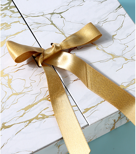 White Marble Pattern Double Lids Gift Box (S)