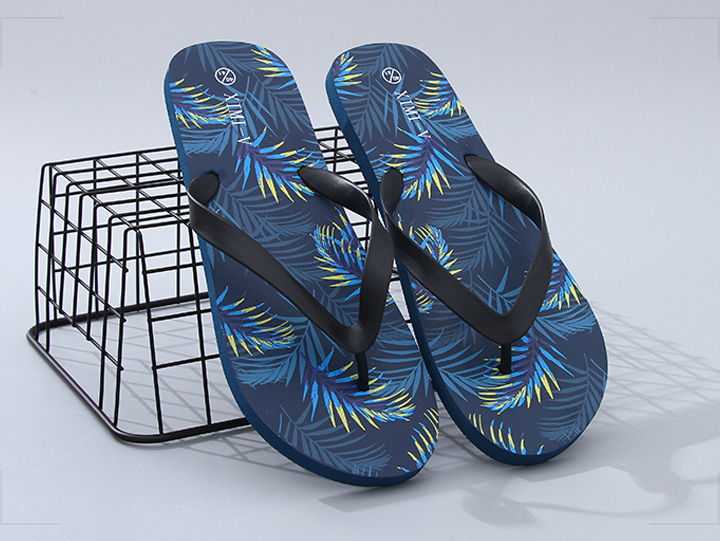 Tropical Print Collection Men's Flip Flops - X