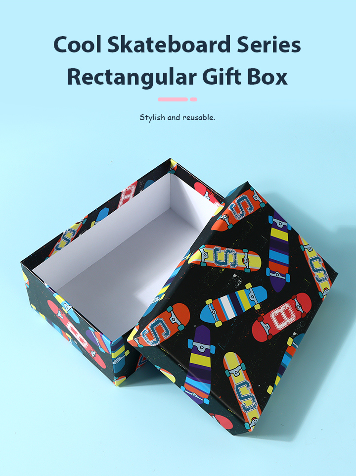 Cool Skateboard Series Rectangular Gift Box (S)