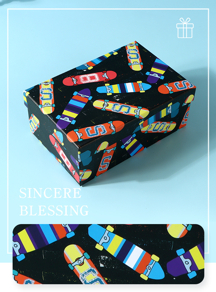 Cool Skateboard Series Rectangular Gift Box (M)