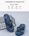 Tropical Print Collection Men's Flip Flops - X
