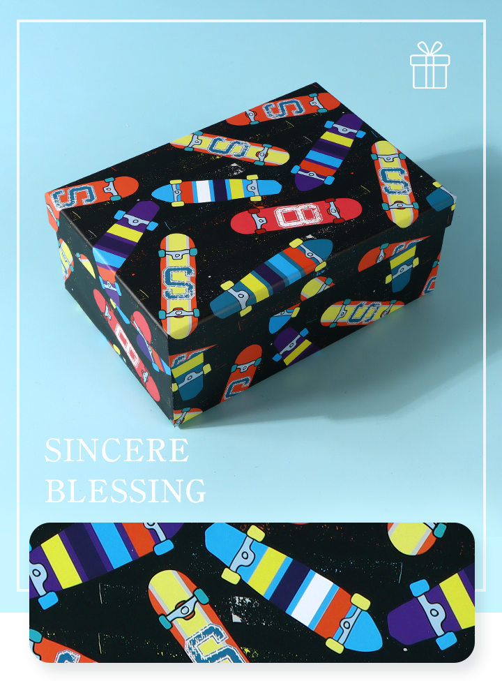 Cool Skateboard Series Rectangular Gift Box (L)