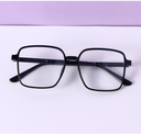 Light-Weight Large Square Frame Blue Light Blocking Glasses (Black)
