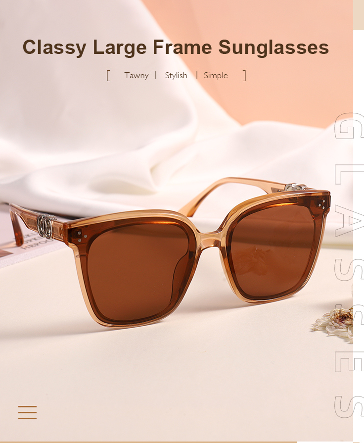 Classy Large Frame Sunglasses (Tawny Frame and Lens)