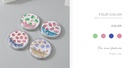 Portable Round Makeup Mirror (Glitters Series - Fruit 1)