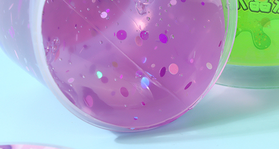 Glitter crystal clay