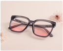 The trend goes with blusher sunglasses