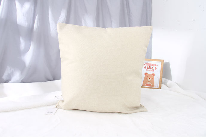Cotton Linen Throw Pillow (Deer)