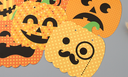 Halloween DIY Pumpkin Hanging Decoration Set (Yellow)