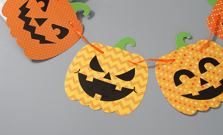 Halloween DIY Pumpkin Hanging Decoration Set (Yellow)