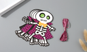 Halloween DIY Ghost Hanging Decoration Set (Black&White)