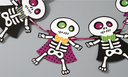Halloween DIY Ghost Hanging Decoration Set (Black&White)