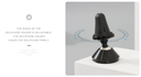 Strong Magnetic Car-Mounted Cell Phone Holder S3 (Bright Black)