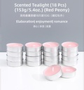 Scented Tealight (18 Pcs) (153g/5.4oz.) (Red Peony)