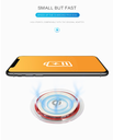 Wireless Charger-Q6 (5V 1A)(White with Red Rim)