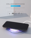 Wireless Charger-Q6 (5V 1A)(White with Red Rim)
