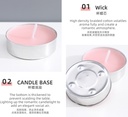 Scented Tealight (18 Pcs) (153g/5.4oz.) (Red Peony)