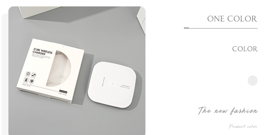 Cube Wireless Charger (Quick Charging 9V 1.3A)(White)