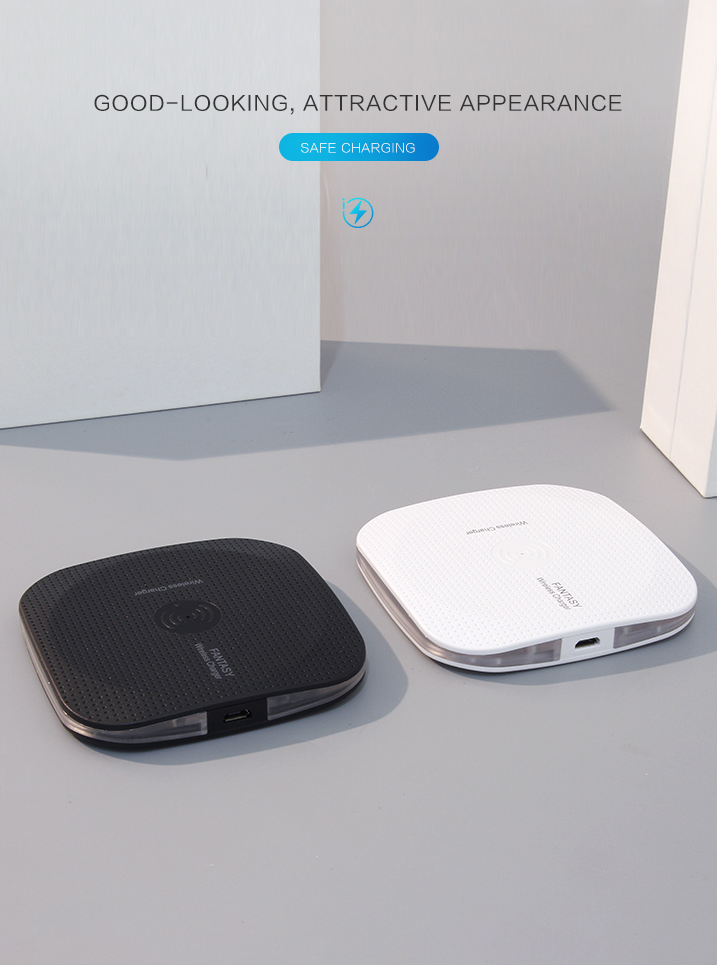 Cube Wireless Charger (Quick Charging 9V 1.3A)(White)