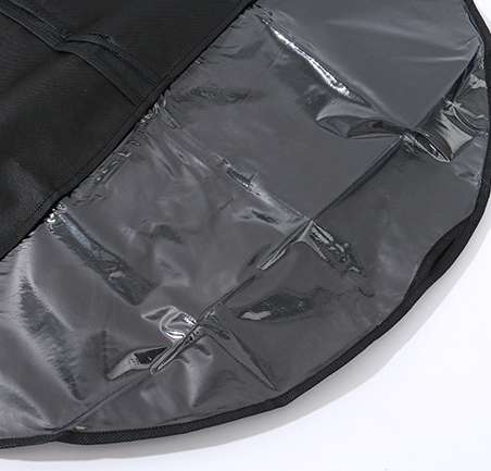 Non-Woven Fabric Dustproof Cover for Clothes (2 Count)(Black)