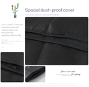 Non-Woven Fabric Dustproof Cover for Clothes (2 Count)(Black)