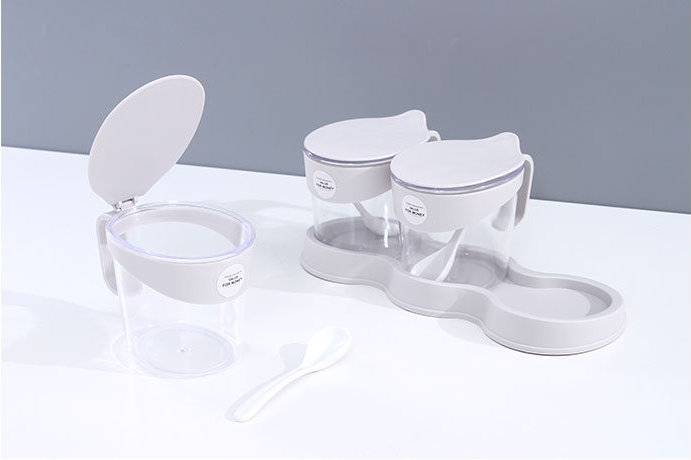 3-in-1 Plastic Condiment Dispenser Box (Gray)