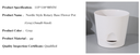 Nordic Style Rotary Base Flower Pot (Gray)(Small-Sized)