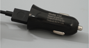 2.1A Dual Port Car Charger-Y22 (Black)(TYPE-C Cable Included)