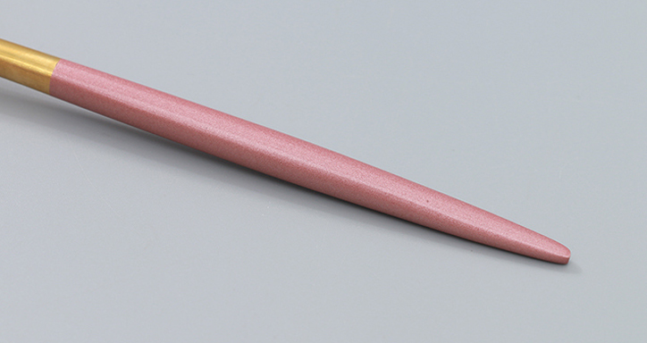 Gold-Plated Stainless Steel Table Knife (Black and Gold/Pink and Gold)
